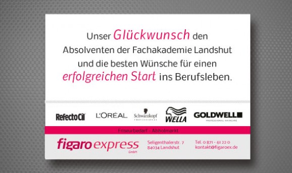 Zeitungsanzeige Figaroexpress – Friseurfachhandel Landshut